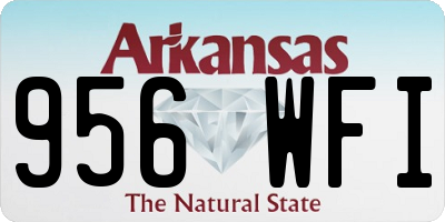 AR license plate 956WFI
