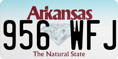 AR license plate 956WFJ