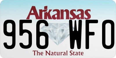 AR license plate 956WFO