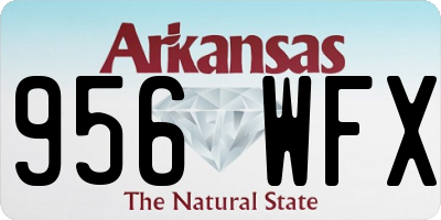 AR license plate 956WFX