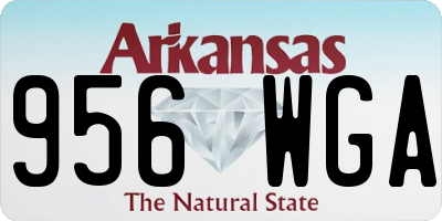 AR license plate 956WGA