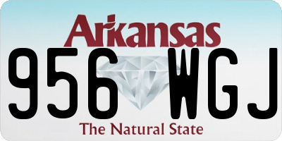 AR license plate 956WGJ