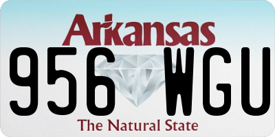 AR license plate 956WGU