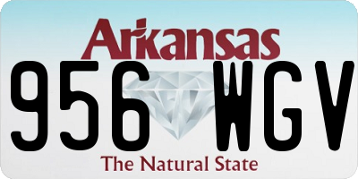 AR license plate 956WGV