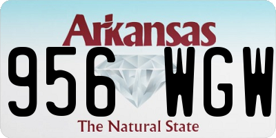 AR license plate 956WGW