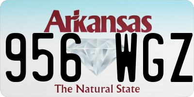 AR license plate 956WGZ