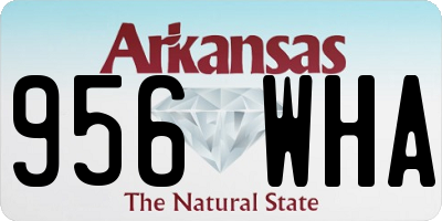 AR license plate 956WHA