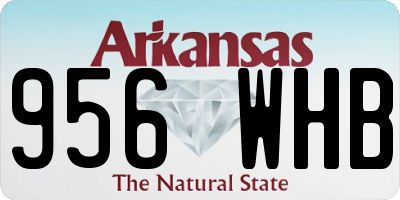 AR license plate 956WHB