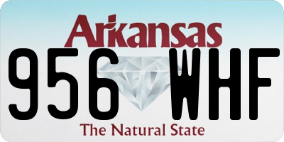 AR license plate 956WHF