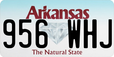 AR license plate 956WHJ
