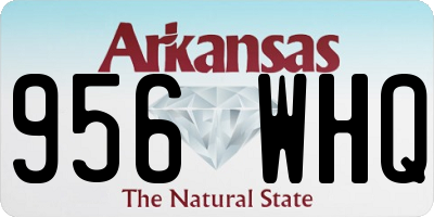 AR license plate 956WHQ