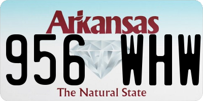 AR license plate 956WHW