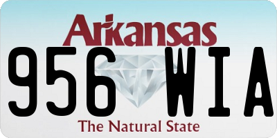AR license plate 956WIA