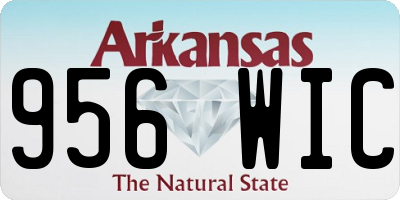 AR license plate 956WIC