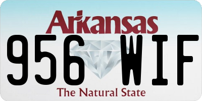 AR license plate 956WIF