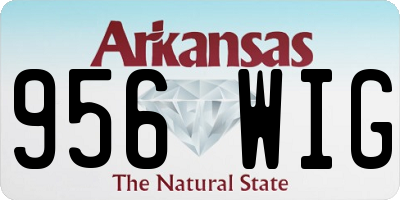 AR license plate 956WIG