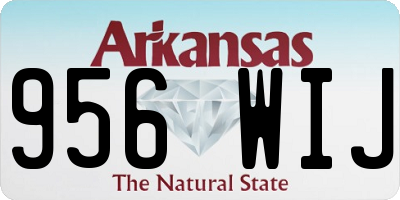 AR license plate 956WIJ