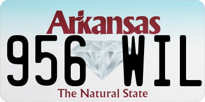 AR license plate 956WIL
