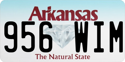 AR license plate 956WIM