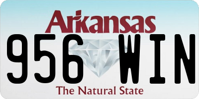 AR license plate 956WIN