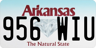 AR license plate 956WIU