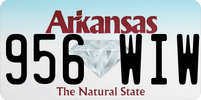 AR license plate 956WIW