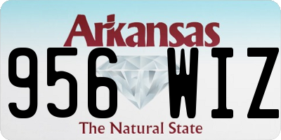 AR license plate 956WIZ