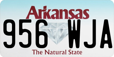 AR license plate 956WJA