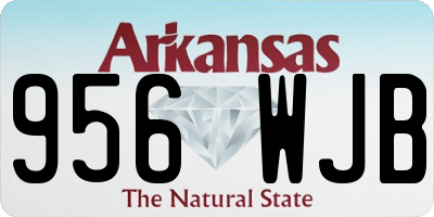 AR license plate 956WJB