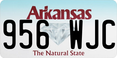 AR license plate 956WJC