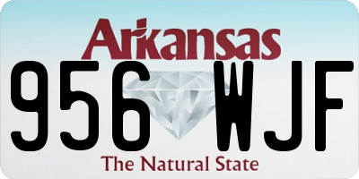 AR license plate 956WJF