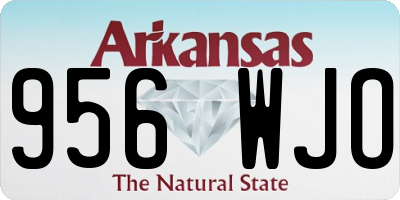 AR license plate 956WJO