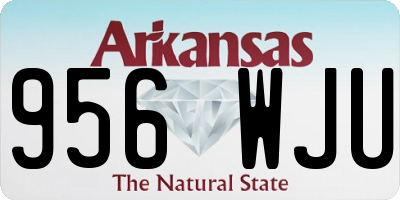 AR license plate 956WJU