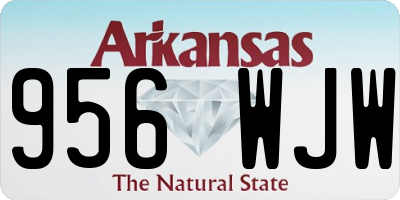 AR license plate 956WJW