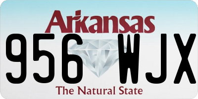 AR license plate 956WJX