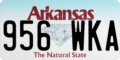 AR license plate 956WKA