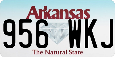 AR license plate 956WKJ