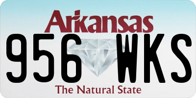 AR license plate 956WKS