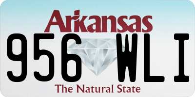 AR license plate 956WLI