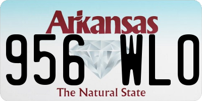 AR license plate 956WLO