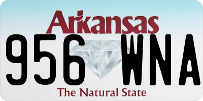 AR license plate 956WNA