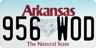 AR license plate 956WOD