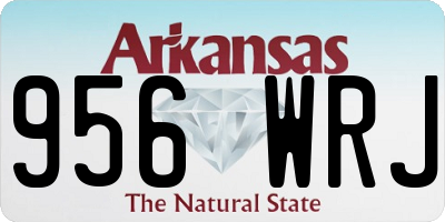 AR license plate 956WRJ