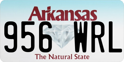 AR license plate 956WRL