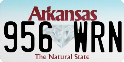 AR license plate 956WRN