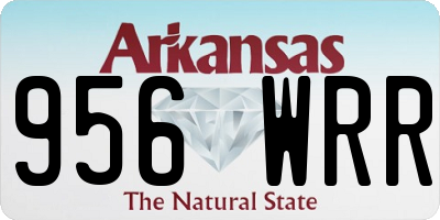 AR license plate 956WRR