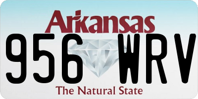 AR license plate 956WRV
