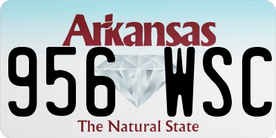 AR license plate 956WSC