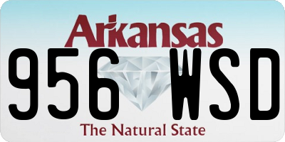 AR license plate 956WSD