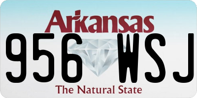 AR license plate 956WSJ